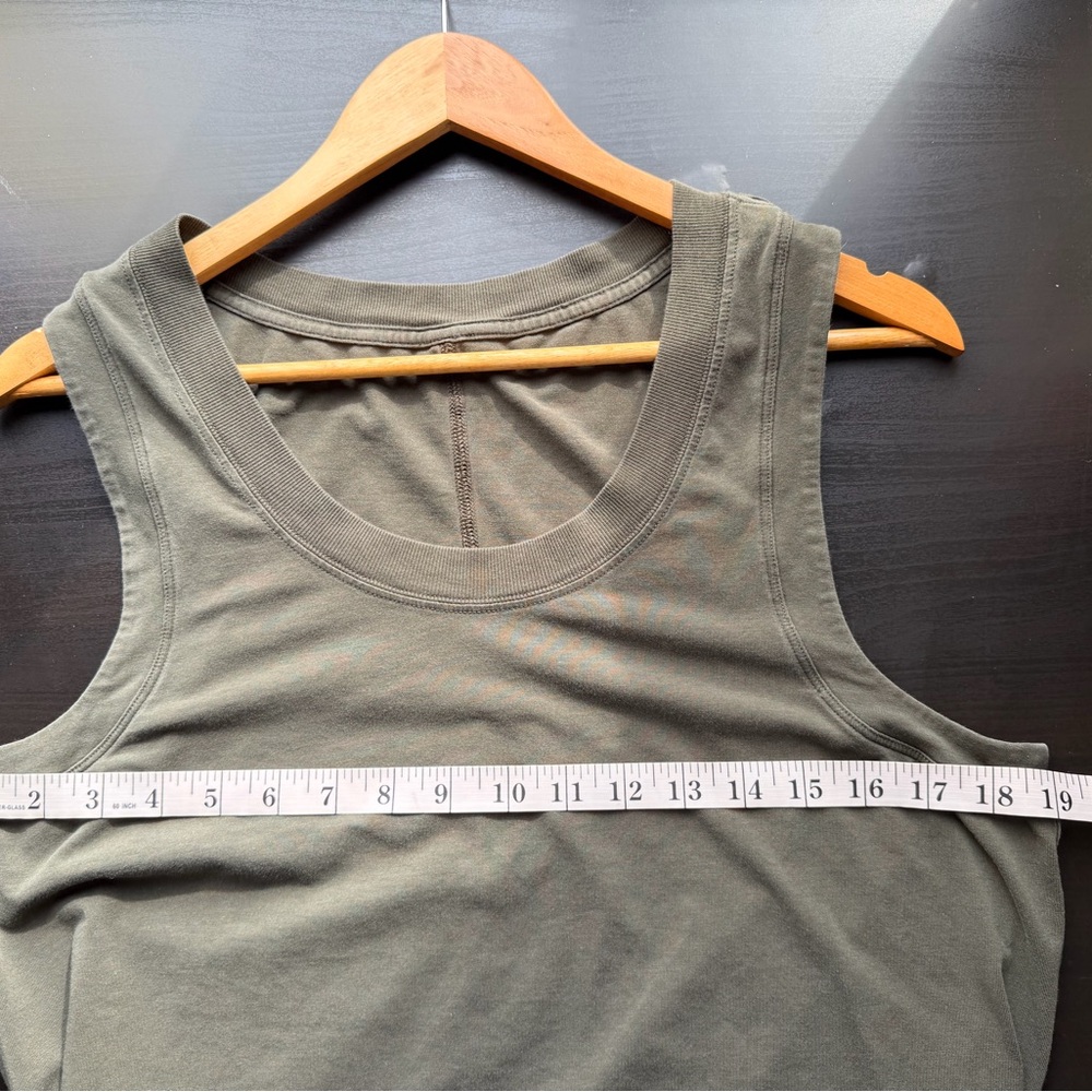 Lululemon Athletica Dark Olive Green All Yours Tank Maxi Dress size XS EUC - Picture 12 of 12